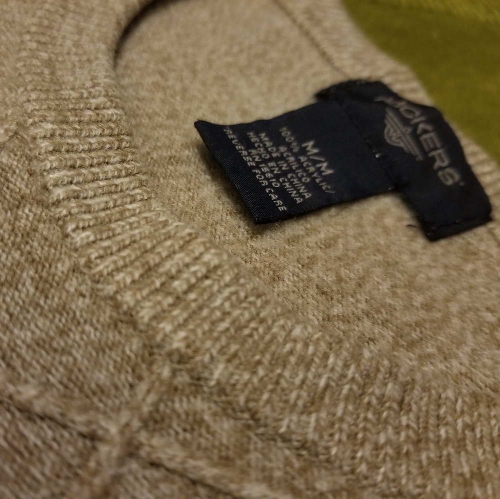 Donating Soon...DOCKERS Crewneck Beige Sweater-M - Picture 3 of 3